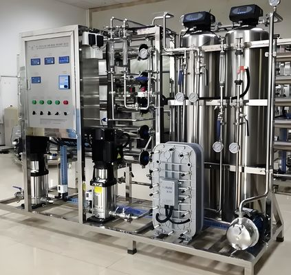 良い値段 2 段階 RO EDI システム シメンス S7 PLC コントロールと UPVC / SS304 フィッティング オンライン